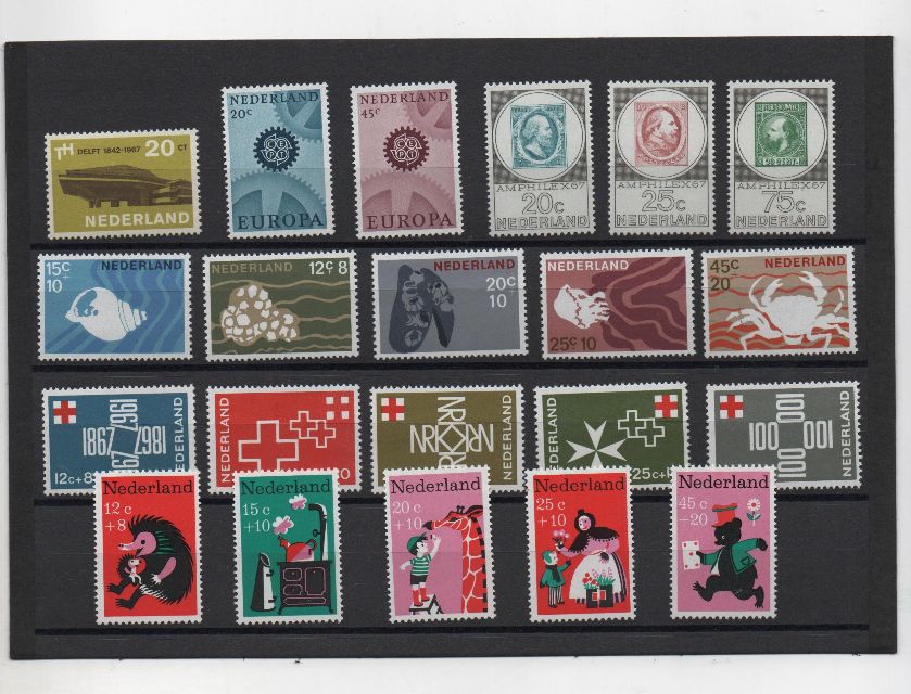 COLECCION SELLOS HOLANDA 1967